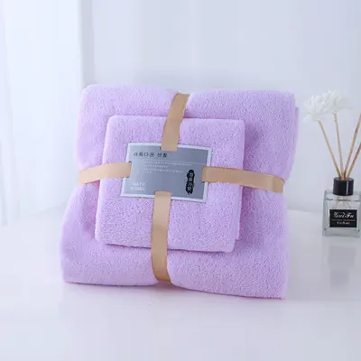 Kalınlaştırılmış banyo havlusu seti, yumuşak ve emici - 9