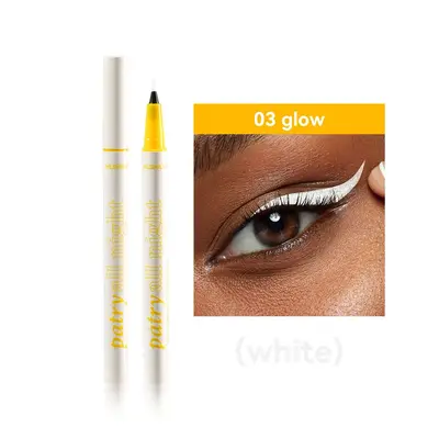 MLSMILE Waterproof Liquid Eyeliner, Black, White and Silver, Quick-Drying - 9