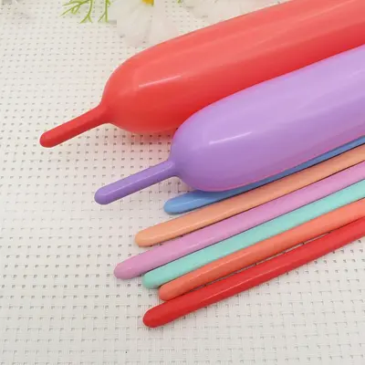 260 Magic Long Balloons in Dopamine Colours for Party Decoration - 8