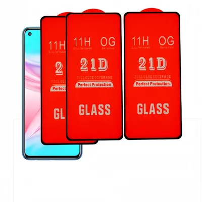 21D gehärtete Glasschirmschutzfolie HD Vollbildabdeckung passend für TECNO/INFINEX Serie gehärtete Folie