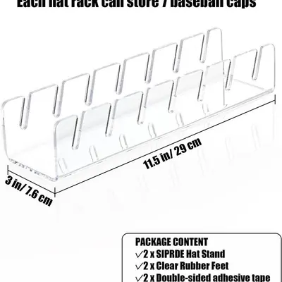 Cross-border Acrylic Cap Stand Duck Bill Cap Baseball Cap Hat Display Rack Amazon New Model Cap Holder