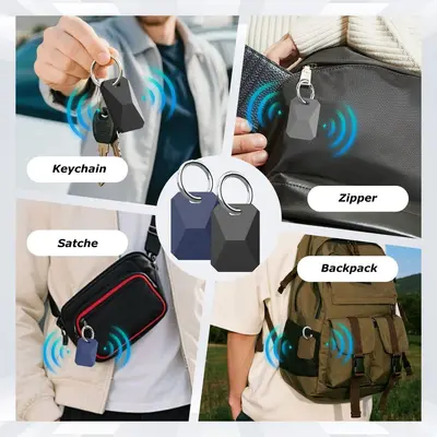 适用苹果airtag保护套赛博防丢定位器moto tag 2硅胶钥匙扣保护壳 - 5