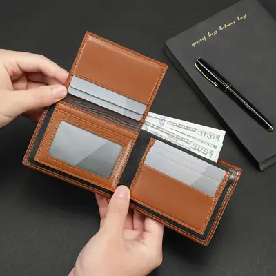 Men's Multifunctional Bifold Short Wallet - 2