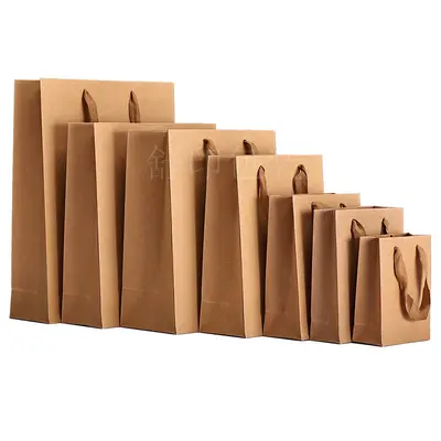 Çevre Dostu Kraft Kağıt Hediye Torbası, Saplı, Çay ve Ay Pastası Ambalajı - 7