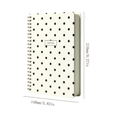 Green Lined Tearable Spiral Notebook with Index Cards 6x8 inch - 7