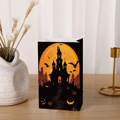 Halloween Personalized Kraft Paper Gift Bag - 8