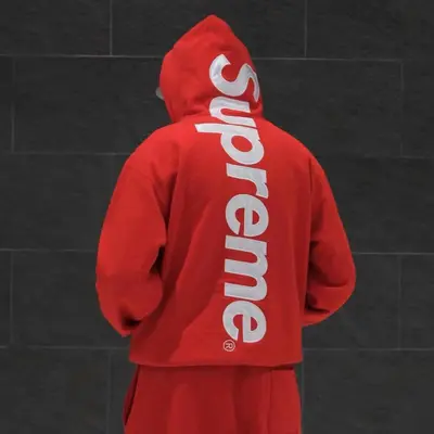 Supreme polar astarlı kapüşonlu sweatshirt, klasik işbirliği serisi