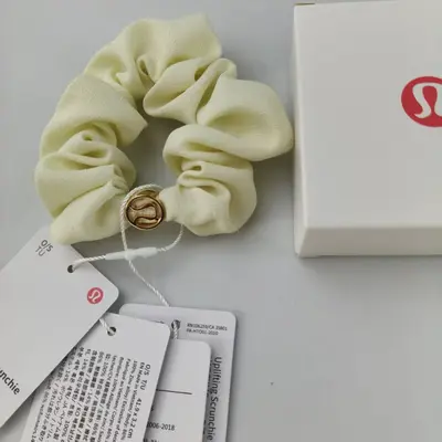 Elastic Ponytail Hair Tie with Metal Logo - 8