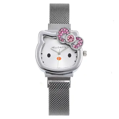 Children's quartz watch, KT cat design, magnetic band - 9
