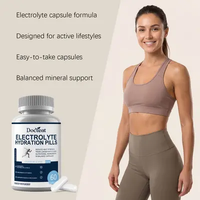 DOCTEAT Electrolyte Capsules, Daily Vitamin Support for Athletes - 4