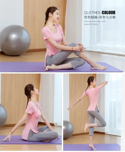 Women's Modal Yoga Set, Short Sleeve and Capri Pants, Plus Size - 10