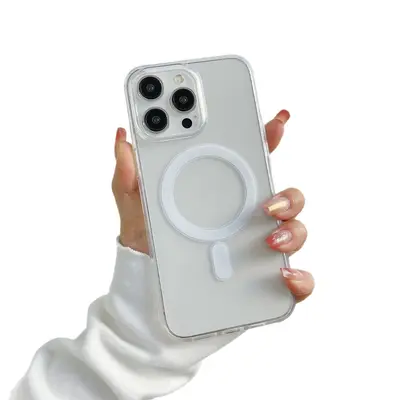 Clear Magnetic Phone Case for iPhone 17 Pro Max, Full Coverage Shockproof Protective Case for iPhone 17 Pro
