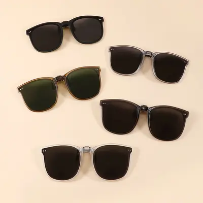 Foldable Polarized Clip-On Sunglasses for Myopia, Unisex, SSS27 - 4
