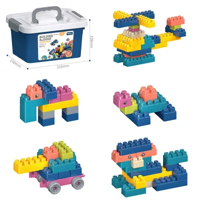 Portable Gift Box] DIY Buildable Particle Building Blocks Educational Toys for Children Wholesale Cross-border Amazon - 7