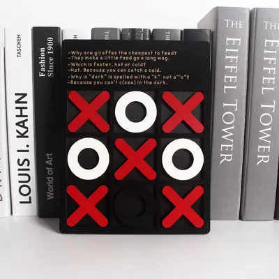 Ahşap Dokuz Kareli XO Tic-Tac-Toe Masa Oyunu, Çocuk Erken Eğitim ve Mantık Oyuncağı