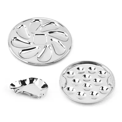Stainless Steel Oyster and Snail Plate for Steaming and Barbecue - 5