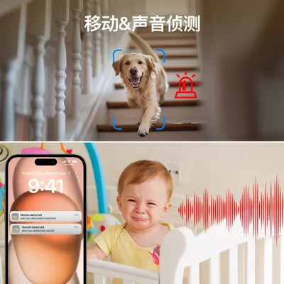 Tuya WiFi Smart Home Indoor PTZ 4MP Smart Security Camera Infrared Night Vision Motion Monitor