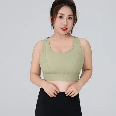 Plus Size Sports Bra, Full Cup, High Impact, Adjustable - 8