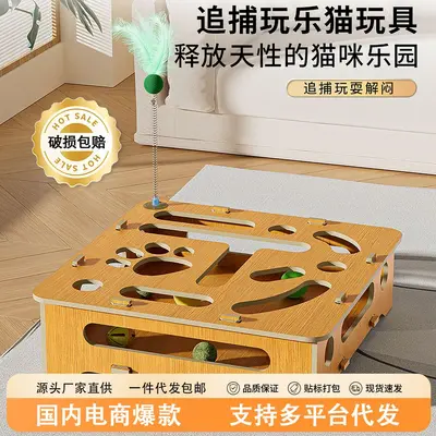厂家现货宠物用品猫玩具猫咪掏球玩具猫猫自嗨逗猫棒一件起批 - 2