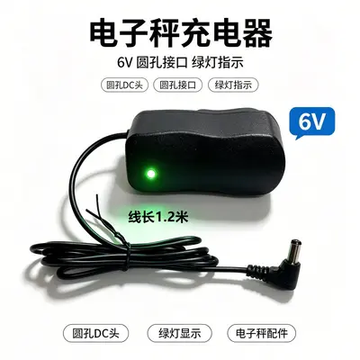 Electronic Scale Charger, 6V, Round Hole - 7