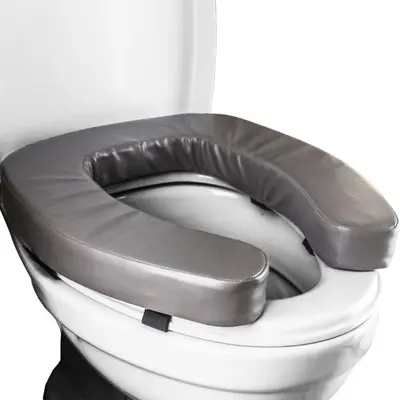 Waterproof Velcro Toilet Seat Cover, Soft Raised Thickened Cushion