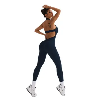 Women's Halter Backless Bodysuit, High Stretch, Ultra-Thin, Breathable - 9
