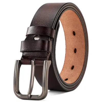 Neuer Herren-Vintage-Echtleder-Guertel mit Schnallenverschluss, Export-Grenzueberschreitung, bequeme Mode-Hosenguertel, direkte Fabrikversorgung, Lagerbestand verfuegbar - 9