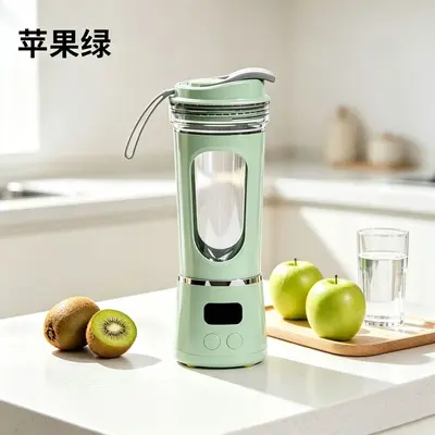 跨境新款家用小型榨汁机便携式搅拌料理机充电榨汁杯多功能果汁杯 - 8