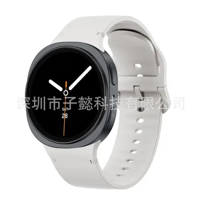 Silikonarmband für Samsung Galaxy Watch8, Klassisch mit Schnalle