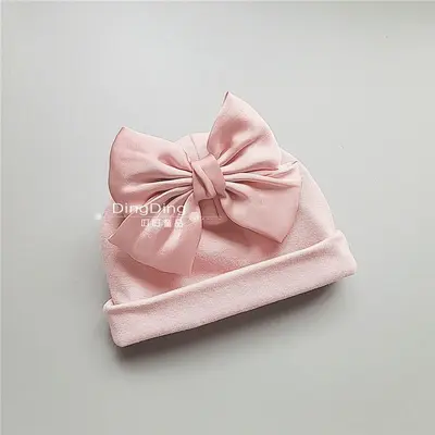 Kız Bebek Çift Katlı Sıcak Tutan Bere, Sonbahar Kış, Dantelli Fiyonklu - 8
