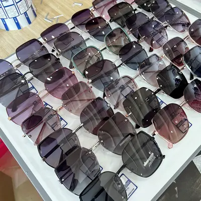 2026 Metal Nylon Polarized Sunglasses for Women - UV Protection, Anti-Glare, Face-Slimming Large Frame Fashion Design
