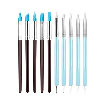 Holz-Punktierstift-Set, 5-teilig doppelendig, für Acryl-Nagelkunst