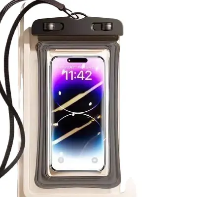 Waterproof phone pouch with touchscreen for diving and underwater photography