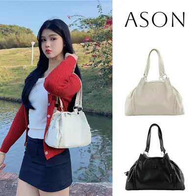Korean Ason-Style Mini Leather Shoulder Bag, 25FW Model, Large Capacity - 2