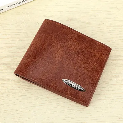 Men's Short Wallet, Large Capacity, Retro PU Leather, Multifunctional - 7