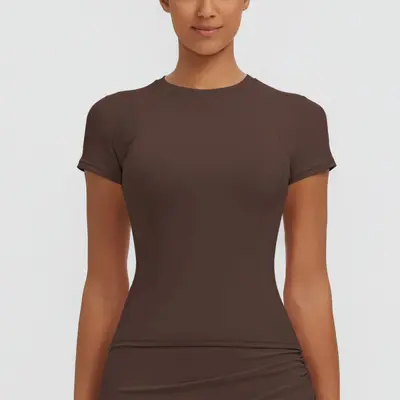 Women's Quick-Dry Thin Breathable Yoga Top T-Shirt, High Stretch - 11