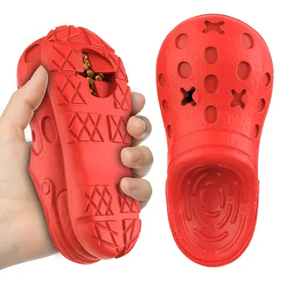 Silicone Slipper-Shaped Dog Chew Toy, Durable Interactive Pet Toy - 3