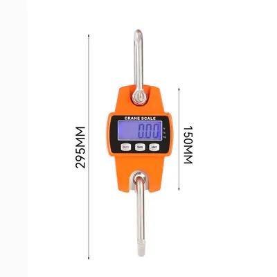 Electronic hanging scale, 300kg, portable compact