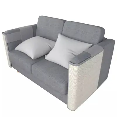 Fabrika doğrudan tedarik saf sisal taklit sisal kedi tırmalama pedi, kenar bağlama, destek, Velcro, evcil hayvan malzemeleri.