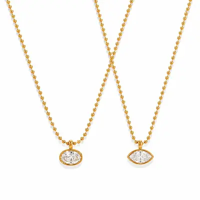Stok Avrupa-Amerika Çapraz Sınır Minimalist Şık Zirkon Pendant Kolye Hafif Lüks Yüksek Kalite Heryerde Kullanılabilir Şakşak Zinciri Takı Aksesuarı - 6
