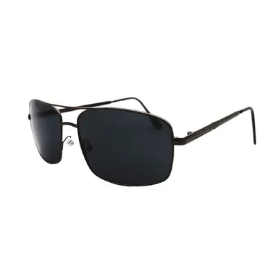 Square metal-frame sunglasses, black, for men - 6