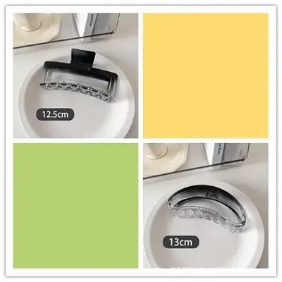 Kadınlar için büyük 13CM yüksek kaliteli degrade saç tokası, kabarık saçlar için şık kare saç aksesuarı. - 8