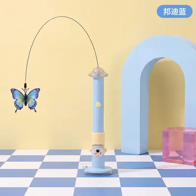 Butterfly Automatic Cat Teaser Wand with Light and Feathers - 11