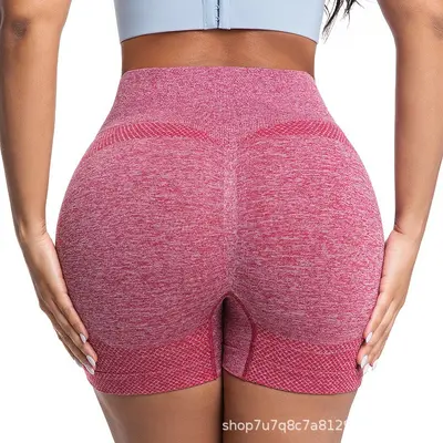 Yüksek Belli Şeftali Kalça Kaldırıcı Fitness Tayt, Nefes Alabilir, Göstermez - 7