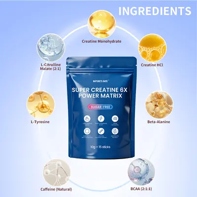 TK Super Creatine 6X Power Matrix Powder - 2