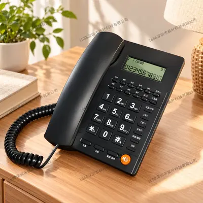 Festnetztelefon mit Anruferanzeige, kabelgebunden, ohne Batterie, klassisch
