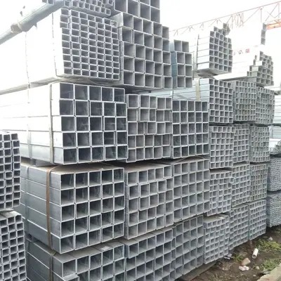 Galvanizli kare çelik boru 40x60 ve 25x25, sıcak daldırma, GB standardı