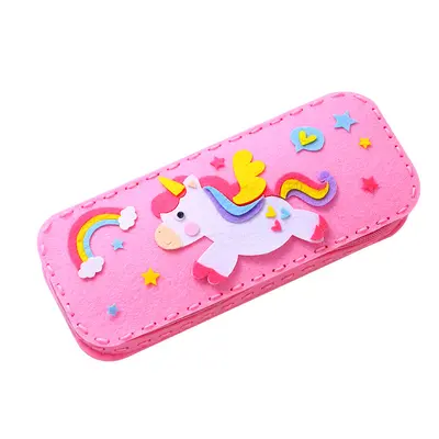 Children's Cartoon Pencil Case DIY Craft Kit for Ages 4-6, Educational Toy - 6