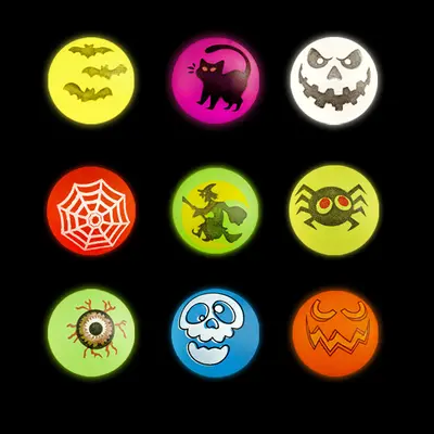 Leuchtender Halloween-Springball mit Augapfel, flauschig, Partygeschenk - 8