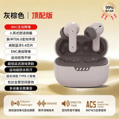 WT01 Wireless Bluetooth Earbuds with ANC Noise Cancelling, JBL Compatible - 7